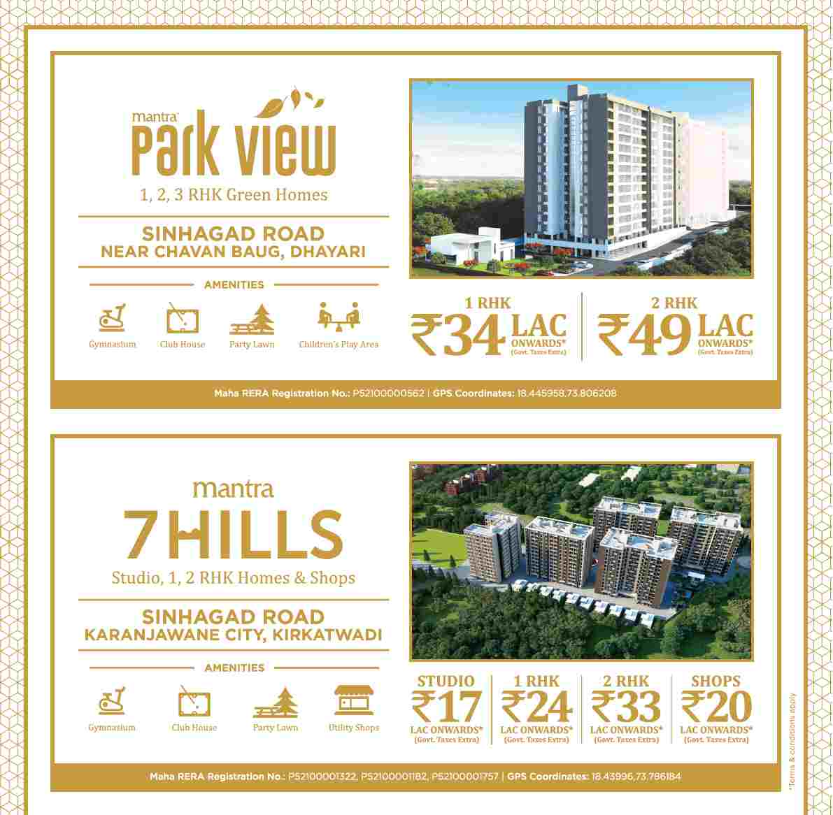 Invest at Mantra Properties in Pune